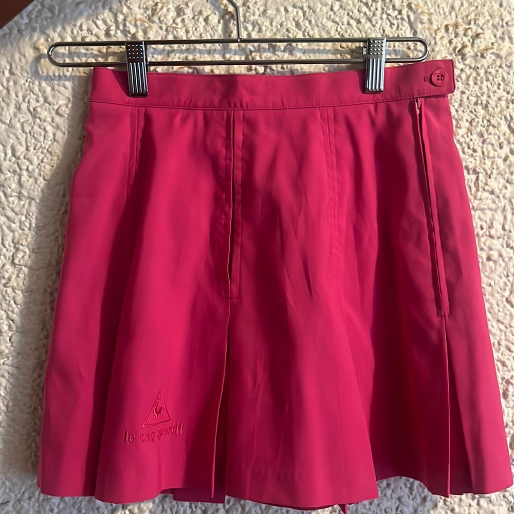 Le Coq Sportif tennis pink skirt